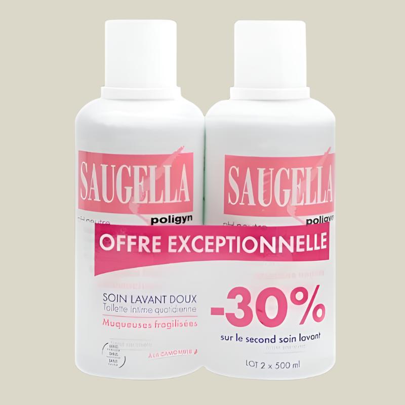 Saugella Poligyn Ph Neutral Intimate Washing Care 2X500ML