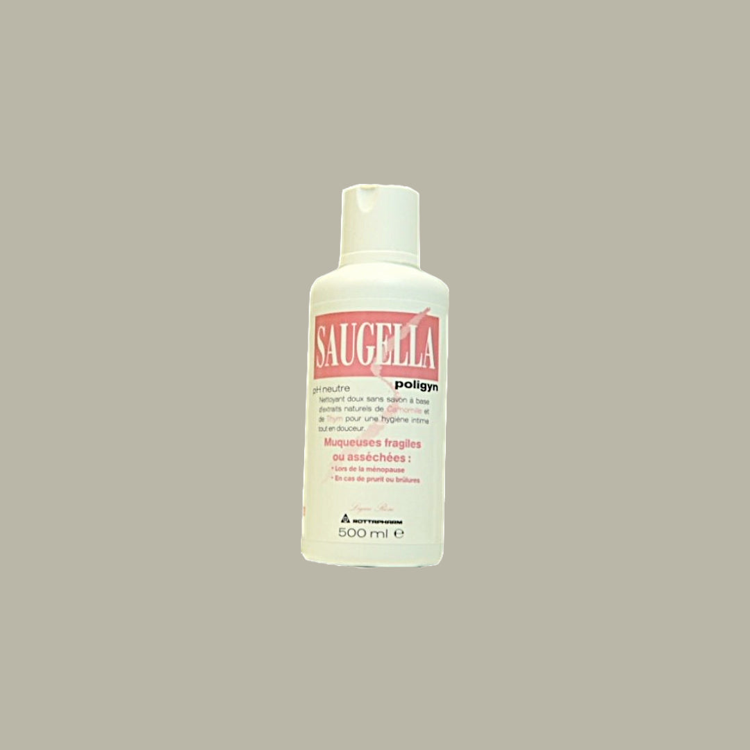 Saugella Poligyn pH Neutral Intimate Wash 500ML - Gentle Care for Menopause