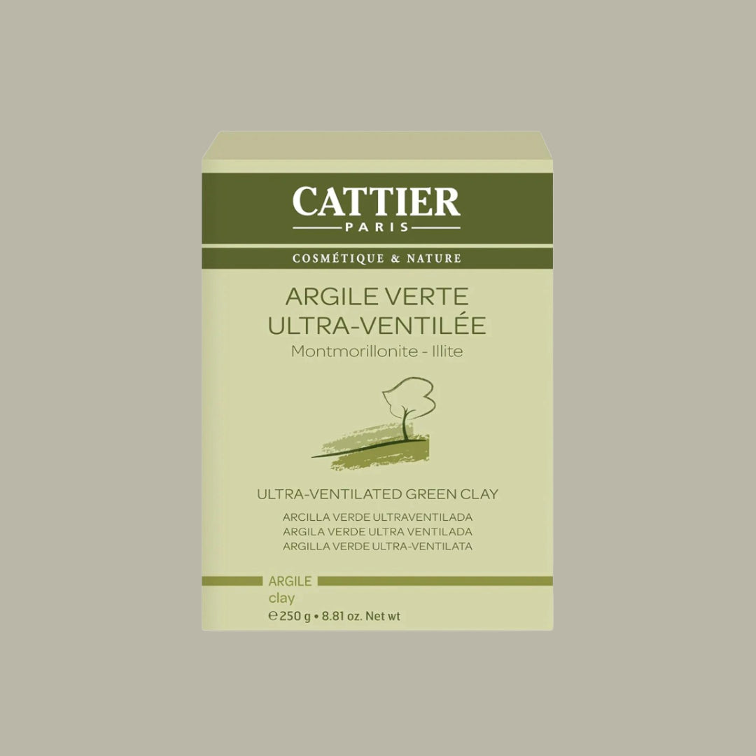 Cattier Ultra-Ventilated restorative and sebum-regulating Green Clay Powder 250g