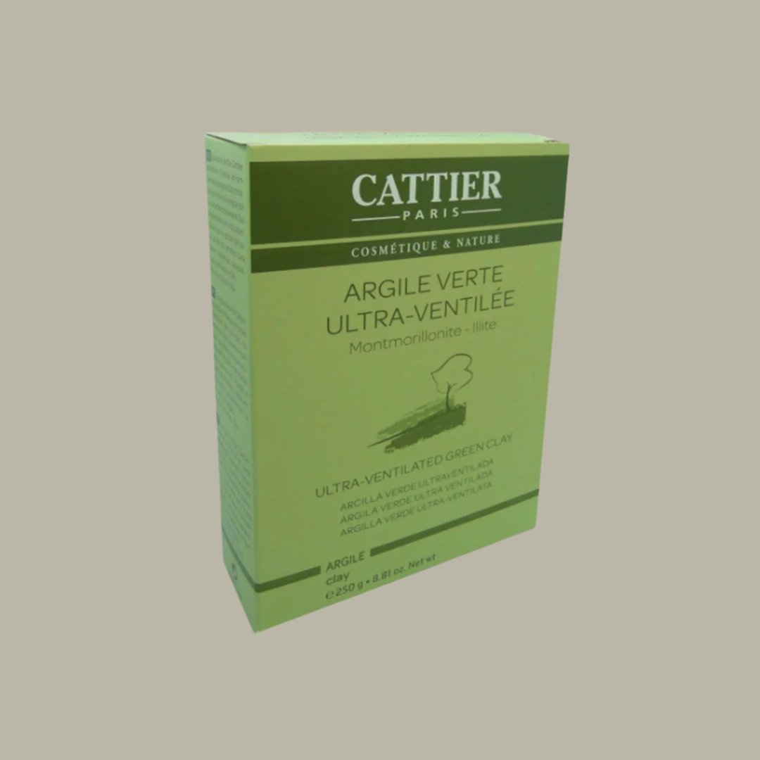 Cattier Ultra-Ventilated restorative and sebum-regulating Green Clay Powder 250g